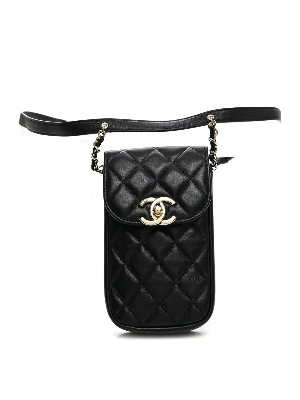 Chanel Lambskin Quilted Phone Chain #324382C13B